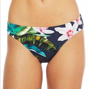 Lauren Ralph Lauren Watercolor Tropical Hipster Bikini Swim Bottoms Size 14
